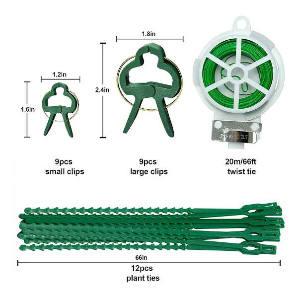 31-Piece Plant Binding Clip Set
