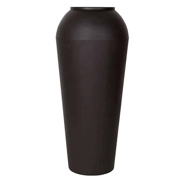 Found & Fable Black Metal Vase, 36"