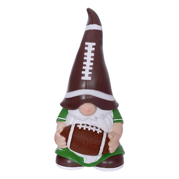 Football Gnome Outdoor Garden Statue, 10"