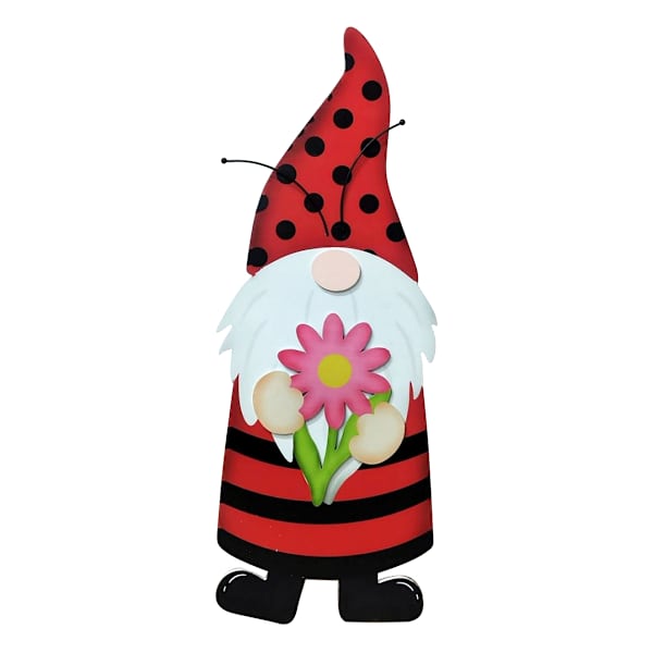 Garden Gnome Leaner Ladybug