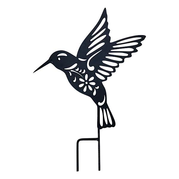 Silhouettes Yard Stake, Hummingbird