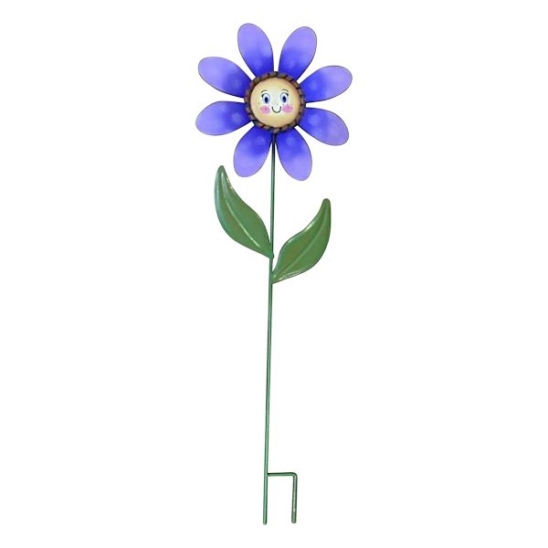 Purple Flower Yard Stake