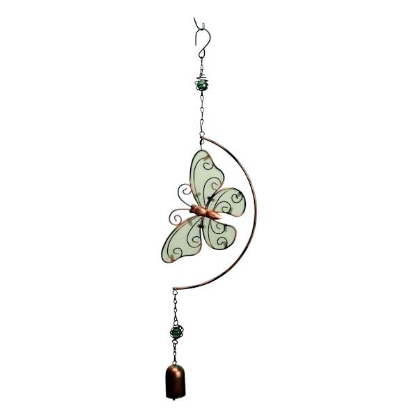 Butterfly Garden Wind Chime, 22x6.5