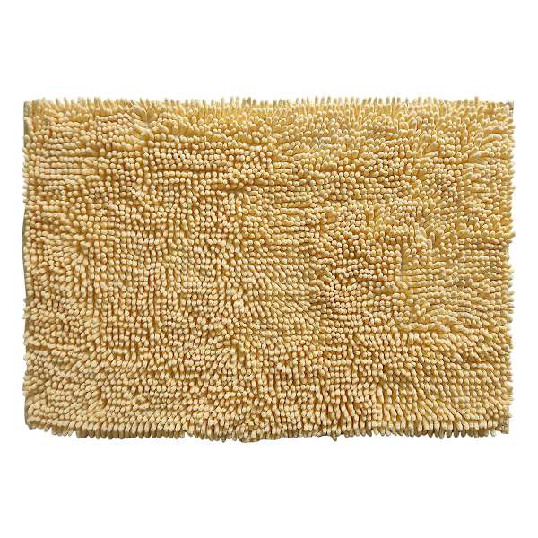 Essential Noodle Yellow Bath Rug, 17x24