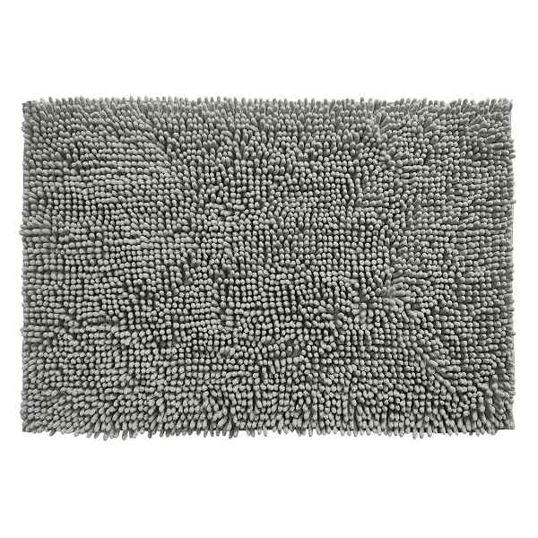Essential Noodle Light Grey Bath Rug, 17x24