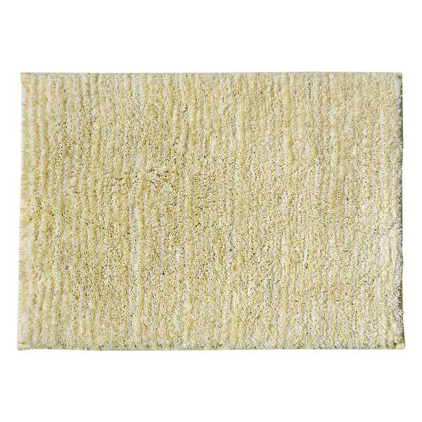 Essential Striped Yellow Bath Rug, 17x24