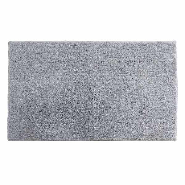 Essential Cut Pile Light Grey Bath Rug, 20x34