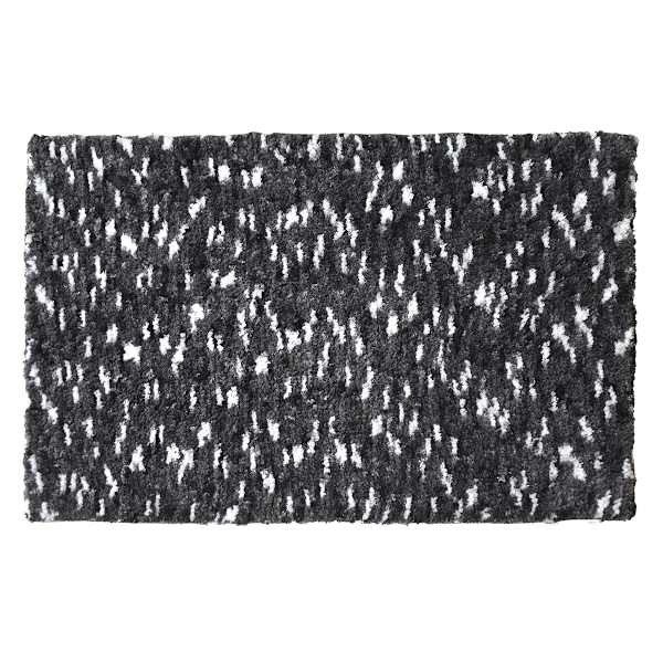 Black Space Dyed Bath Rug, 20x30
