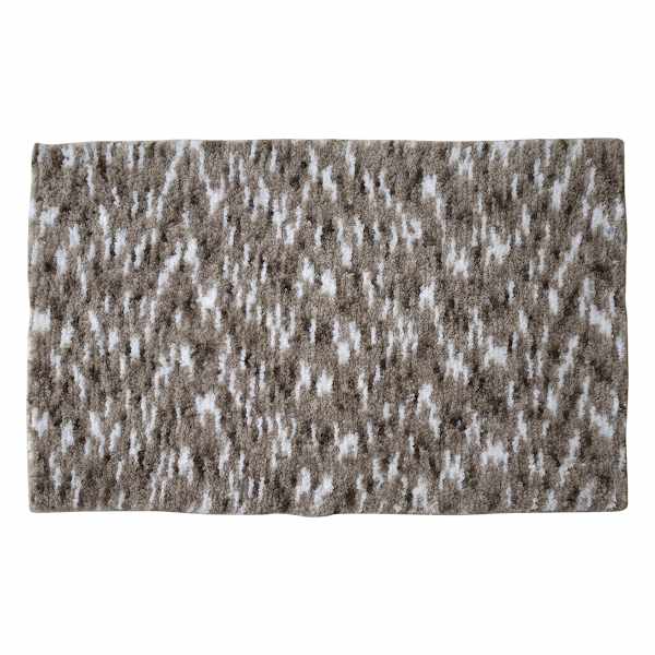 Brown Space Dyed Bath Rug, 20x30