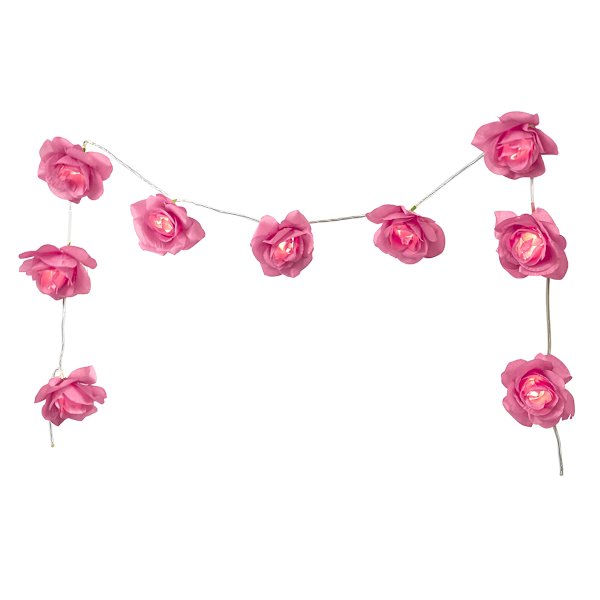 Purple Flower String Lights