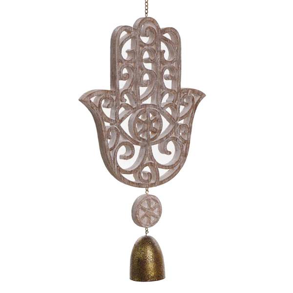 Found & Fable Buddha Hand Bell, 12"