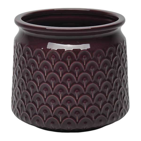 Found & Fable Indoor Plum Glazed Carolina Planter, 7.6"