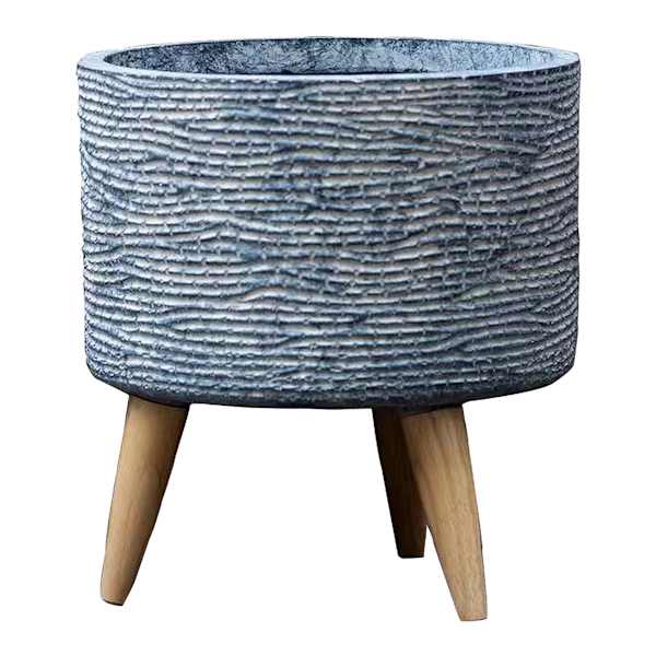 Ty Pennington Blue Clarksville Planter Stand, 14"