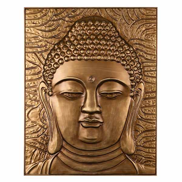 Found & Fable Metal Buddha Outdoor Wall Decor, 22x29