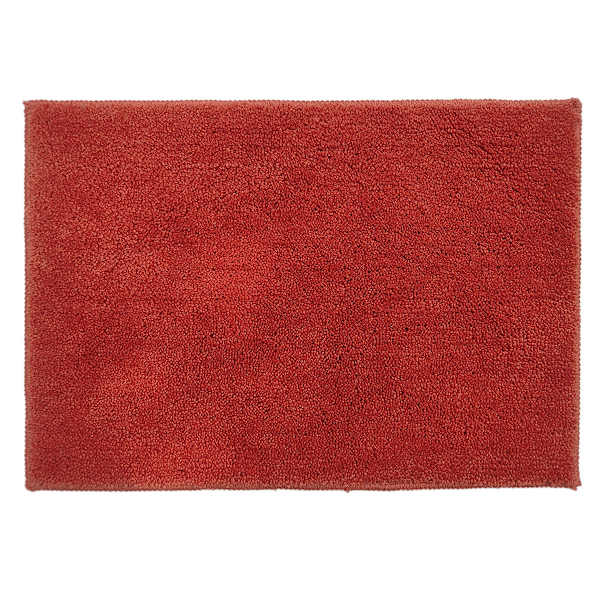 Essential Cut Pile Terracotta Bath Rug, 17x24