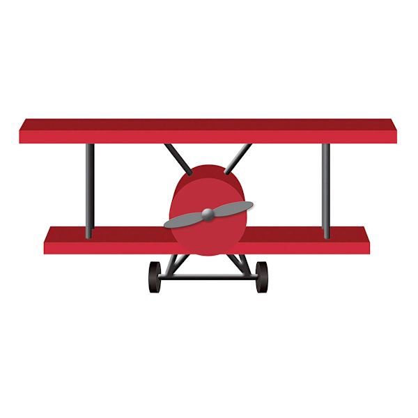 Tiny Dreamers Airplane Wall Shelf, 28x13