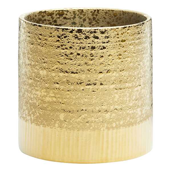 Crosby St. Indoor Textured Gold Planter, 5"