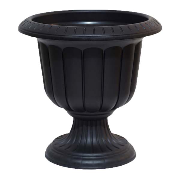 Black Urn Outdoor Planter, Large