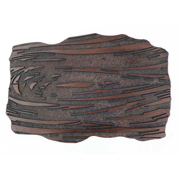 Wooden Finish Outdoor Garden Tile Stepping Stone, 12x18