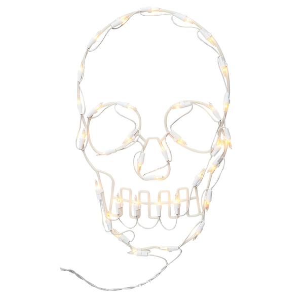 LED Plastic Frame Skull, 10x16