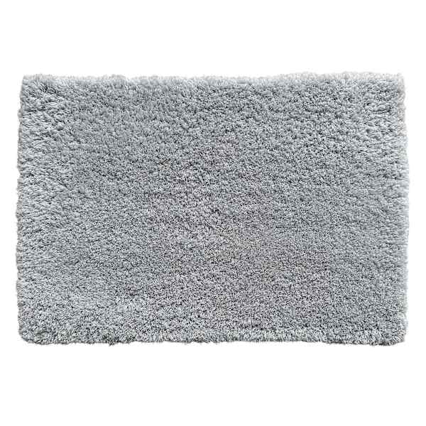 Grey Shag Bath Rug, 16x24