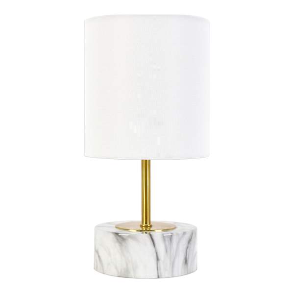 Crosby St. Marble Mini Lamp with Shade, 12"