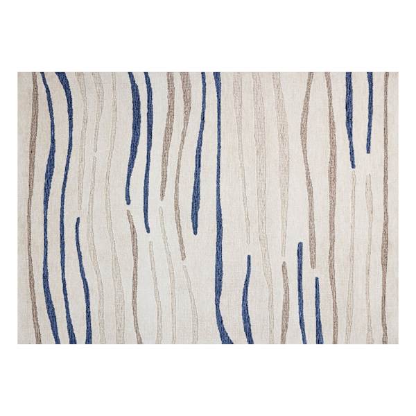 (B885) Crosby St. Indiana Neutral Circular Knit Area Rug, 5x7