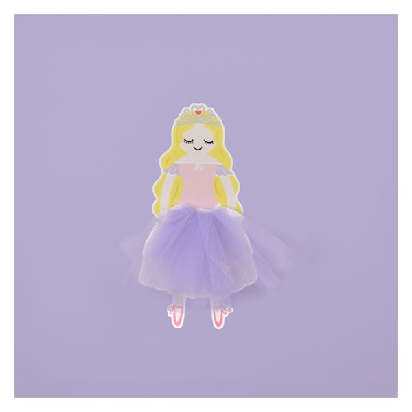 Tiny Dreamers Purple Princess Canvas Wall Art, 12"