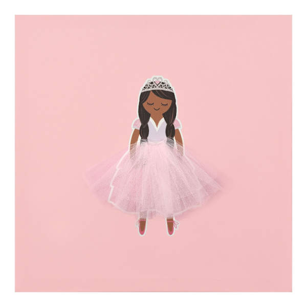Tiny Dreamers Pink Princess II Canvas Wall Art, 12"