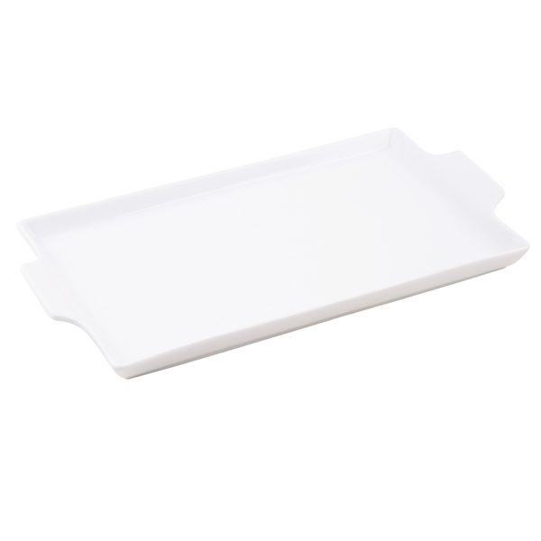 White Rectangle Porcelain Tray, 12"