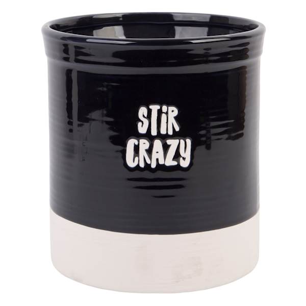 Black Stir Crazy Utensil Holder