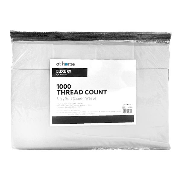 6-Piece Antarctica 1000 Thread Count Luxury Sheet Set, Queen
