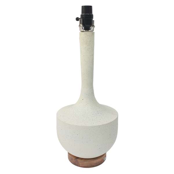 Crosby St. White Metal Medium Table Lamp Base, 19"