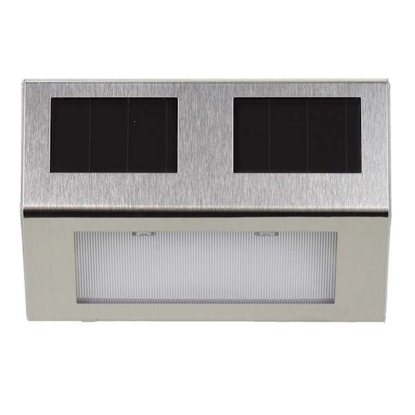 2-Lumen Solar Silver Deck Light