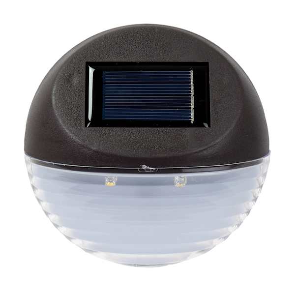 2-Lumen Solar Brown Circle Deck Light