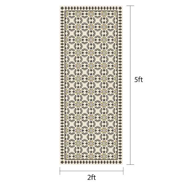 Vinyl Grey/Beige Runner 2x5