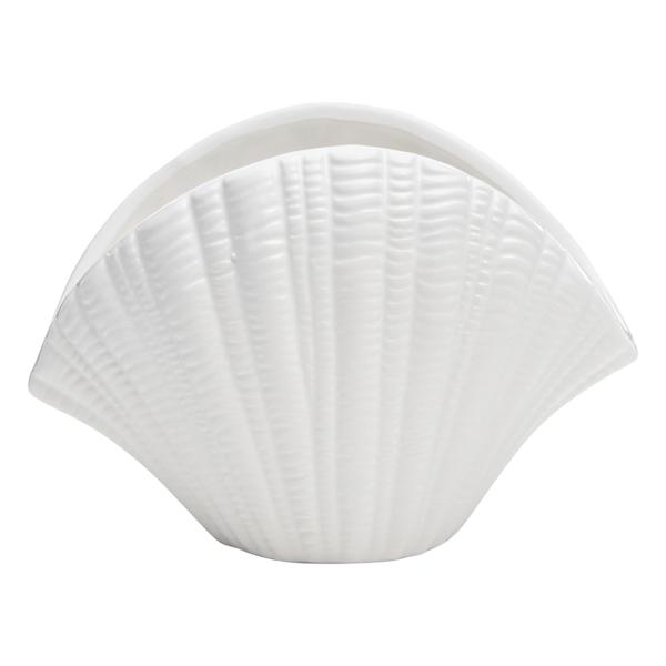 Providence Indoor White Clam Shell Planter, 4"
