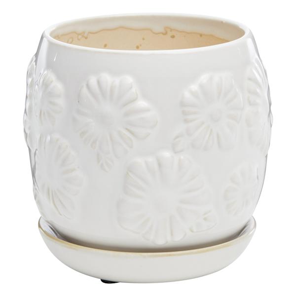 Indoor White Daisy Pot, Small
