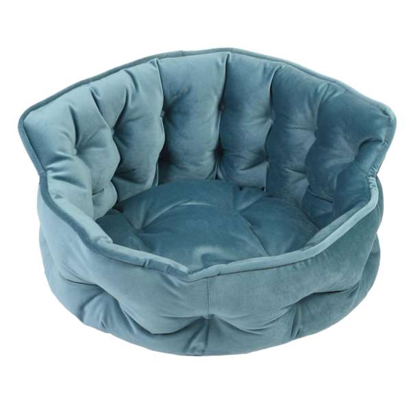Mini Blue Velvet Pet Cuddler, 18"
