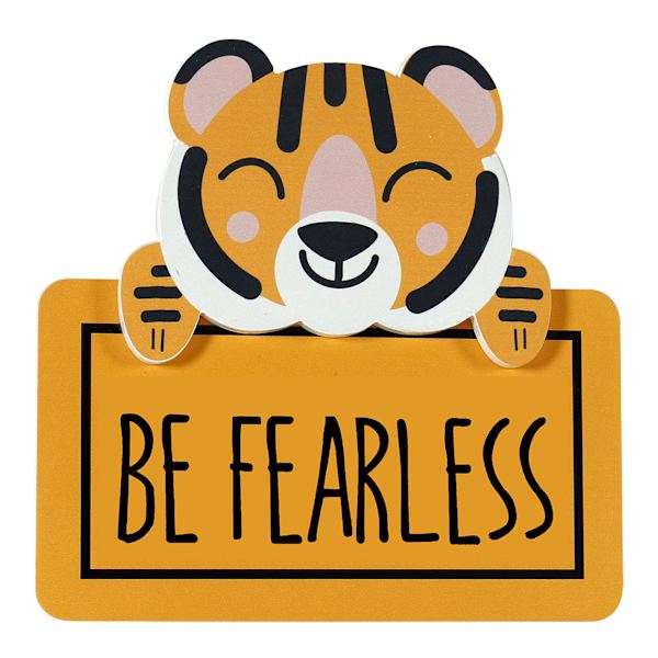 Tiny Dreamers Be Fearless Tiger Wall Decor, 10x9