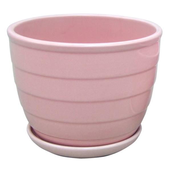 Indoor Pink Beehive Ceramic Pot, Small