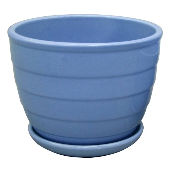 Indoor Blue Beehive Ceramic Pot, Small
