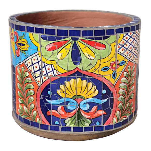 Madrid Mosaic Outdoor Planter, Large