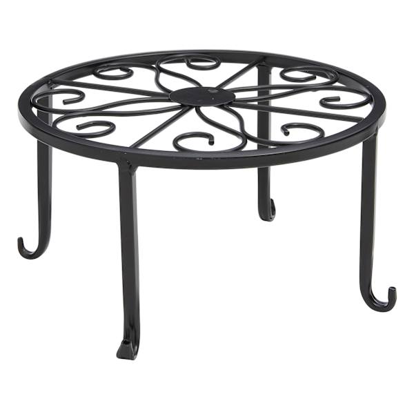 Black Metal Star Plant Stand, Small