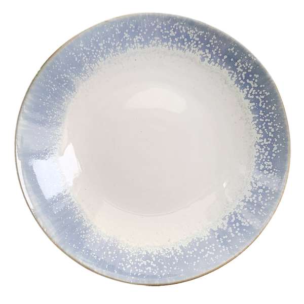 Ty Pennington Blue Glaze Ceramic Decorative Bowl, 13x3
