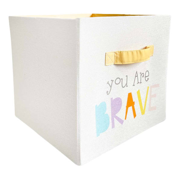 Kids You Are Brave Modular Storage Cube, 10.5"