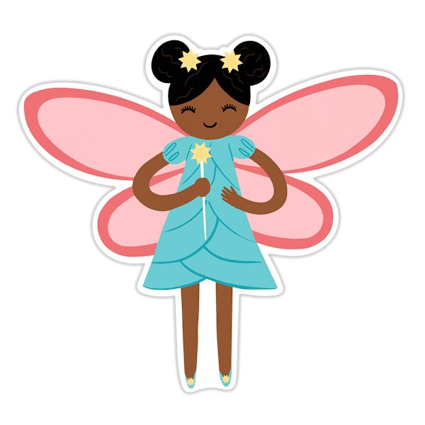 Tiny Dreamers Pink Winged Fairy Wall Decor, 14x15