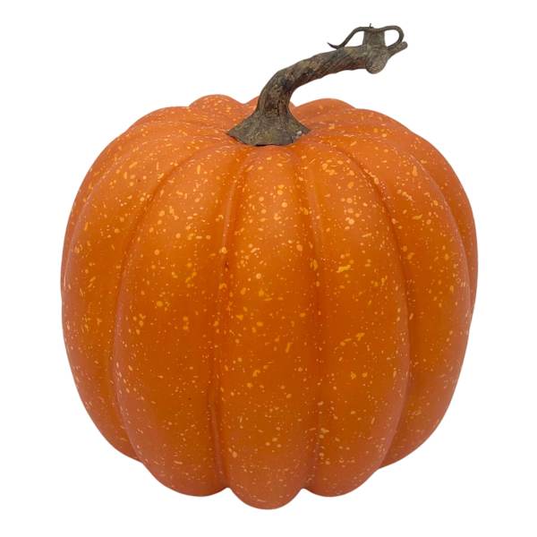 Light Orange Plastic Pumpkin, 7"