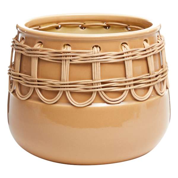 Tracey Boyd Indoor Woven Ceramic Pot, Medium