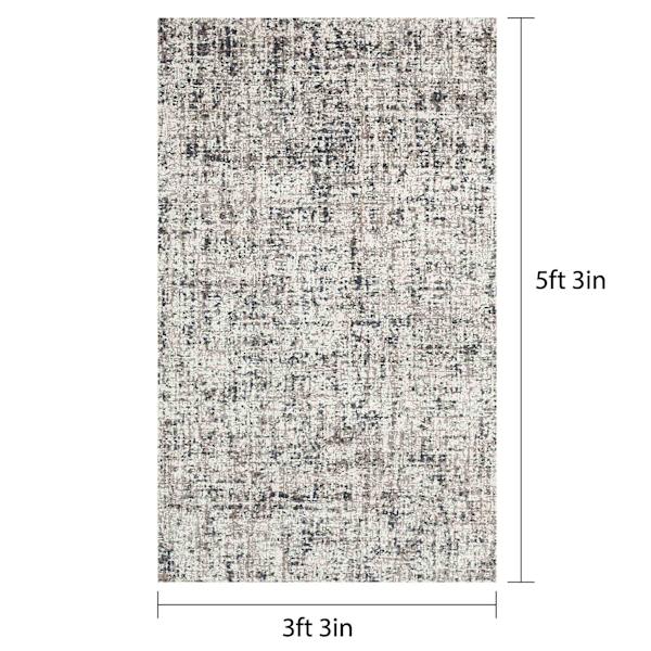 (A455) Crosby St. Clearwater Lenora Ivory Accent Rug, 3x4